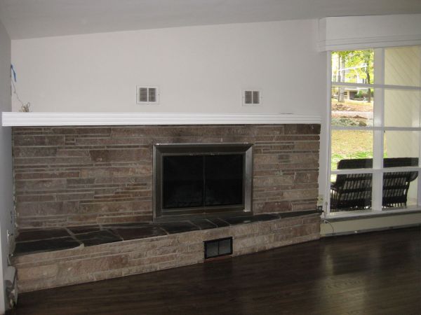 Living Room Marble Fireplace